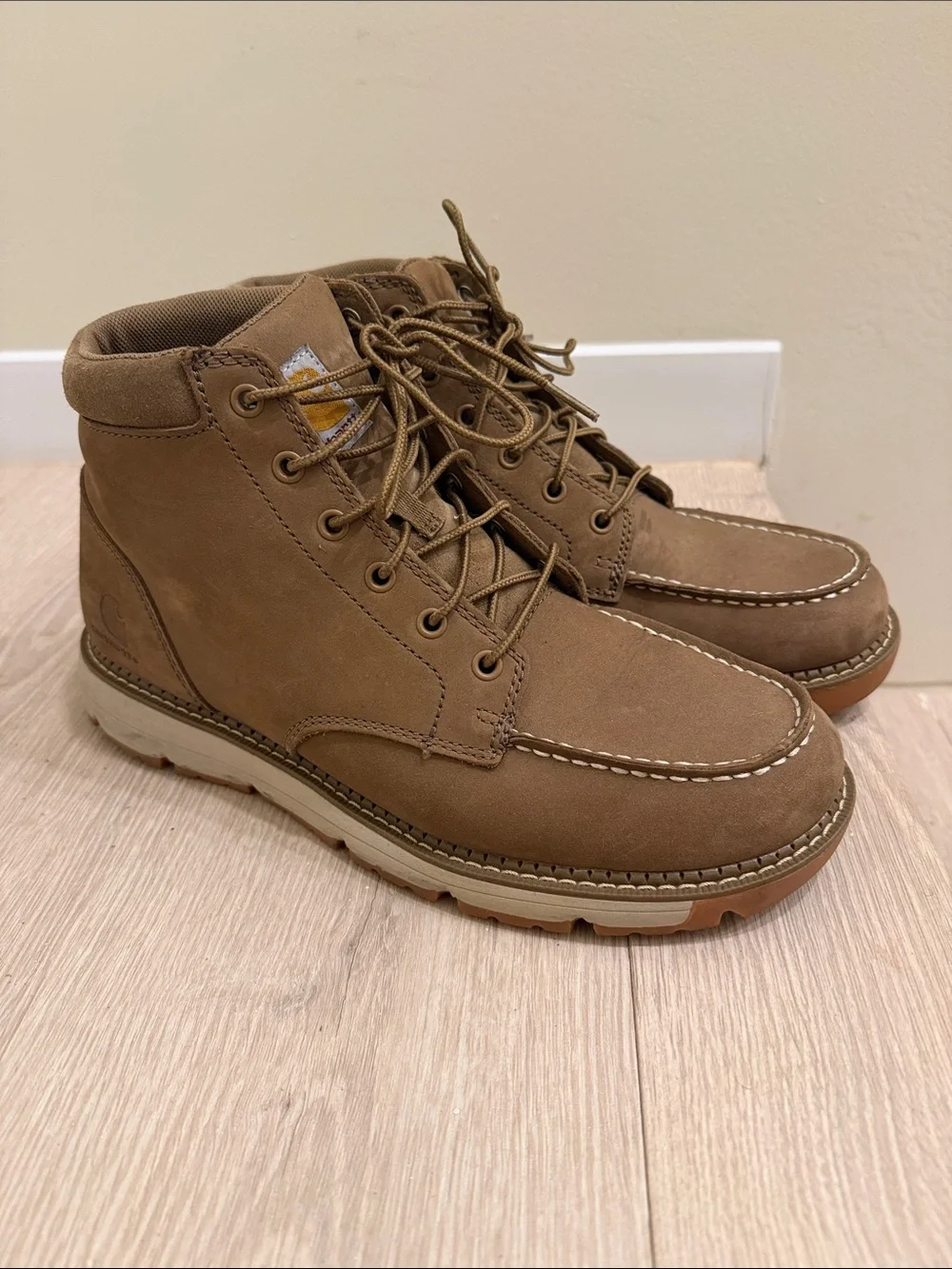 Carhartt Men's Tan Chukka Moc Toe Boots